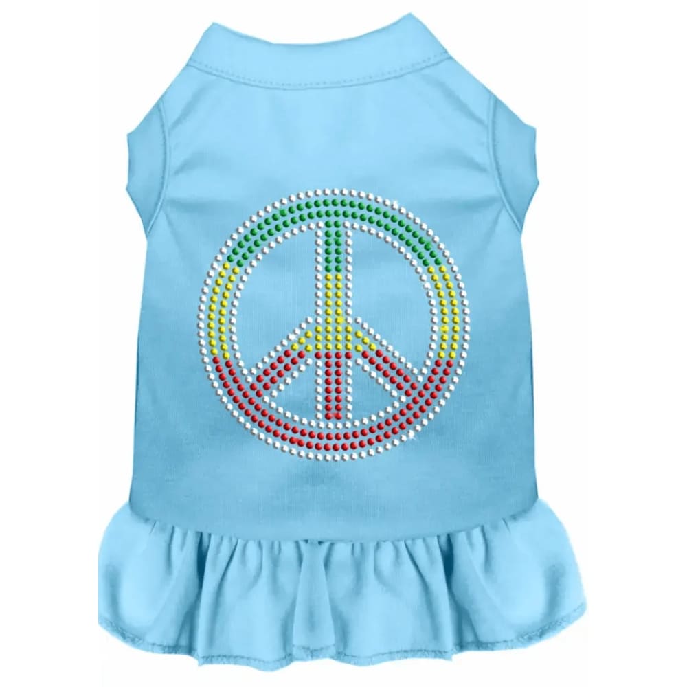 Rhinestone Rasta Peace Dog Dress - Rhinestone Dresses