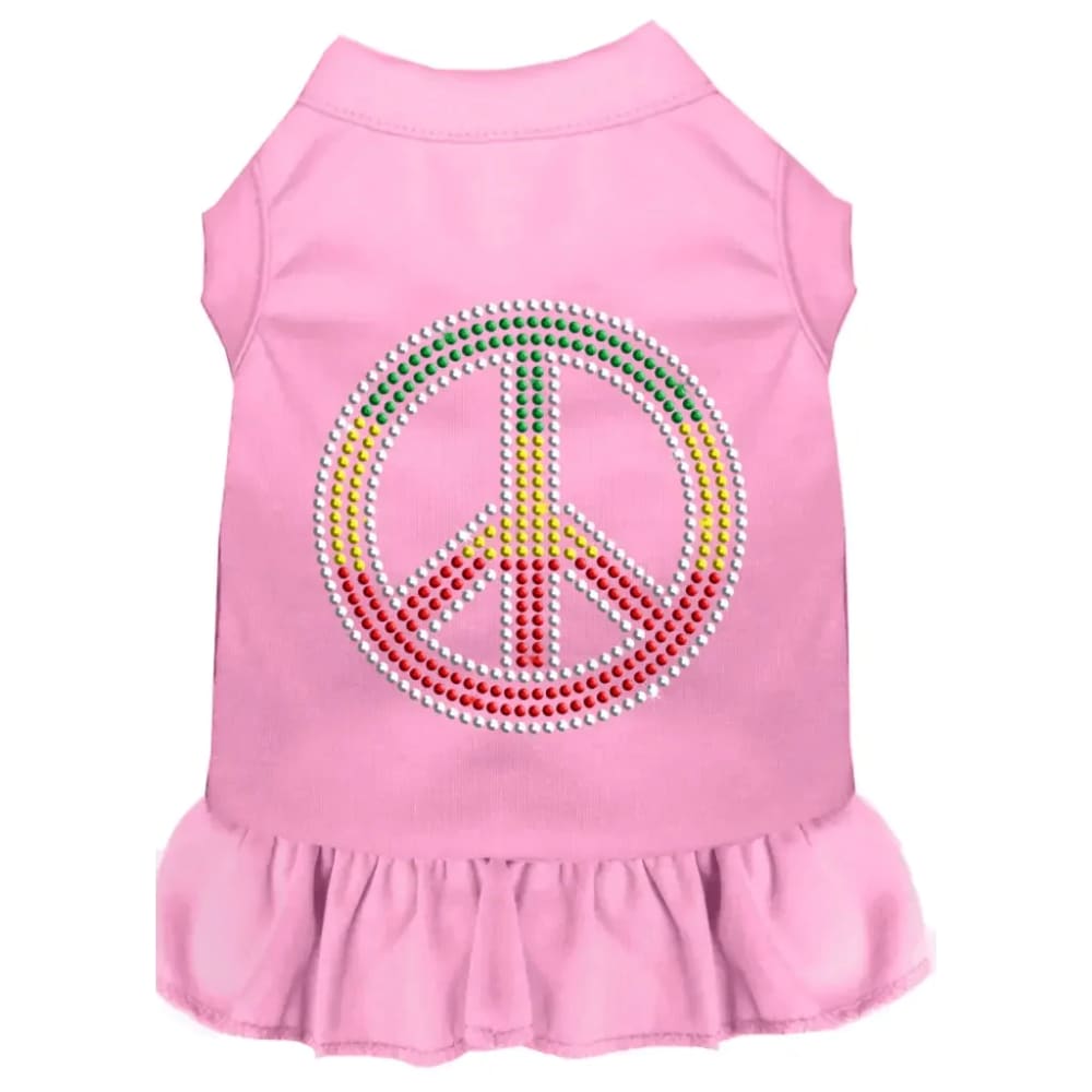 Rhinestone Rasta Peace Dog Dress - Rhinestone Dresses