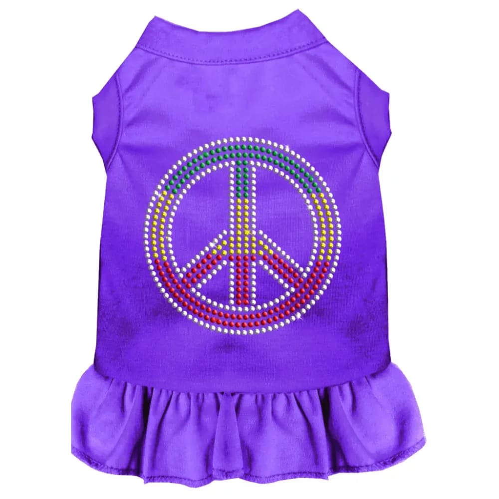 Rhinestone Rasta Peace Dog Dress - Rhinestone Dresses