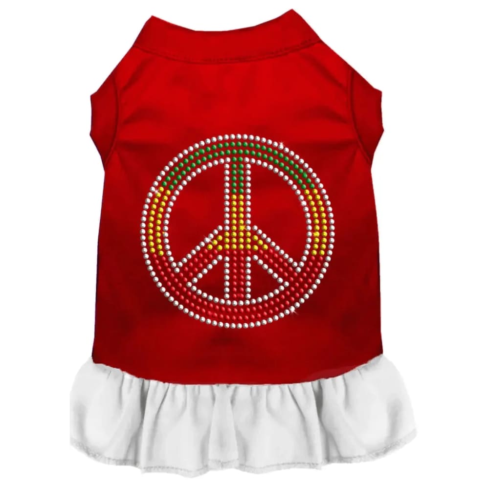 Rhinestone Rasta Peace Dog Dress - Rhinestone Dresses