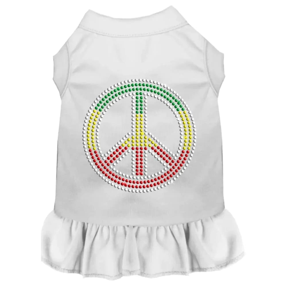 Rhinestone Rasta Peace Dog Dress - Rhinestone Dresses