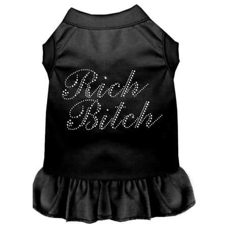 Rhinestone Rich Bitch Dog Dress - Rhinestone Dresses