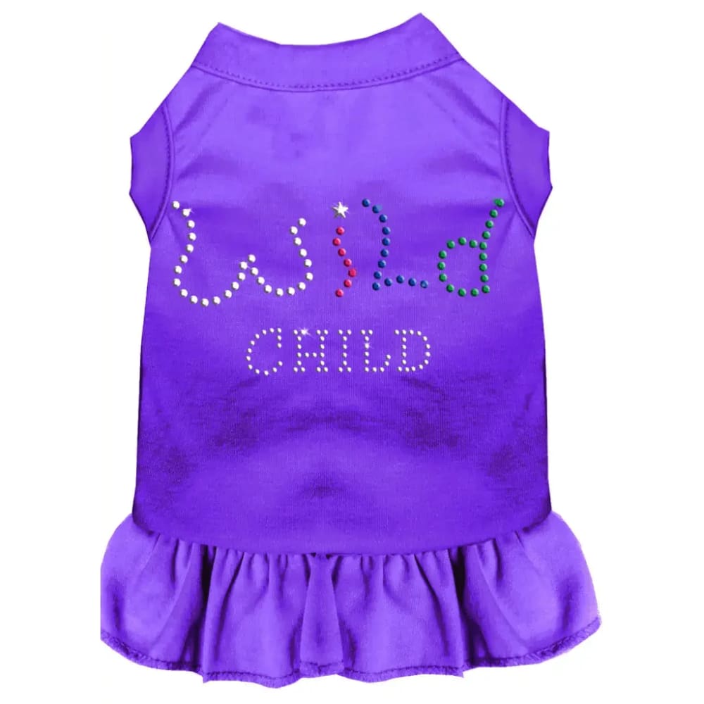 Rhinestone Wild Child Pet Dress - Rhinestone Dresses