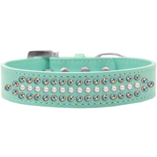 Ritz Pearl and Crystal Rim Set Dog Collars - Dog Collars