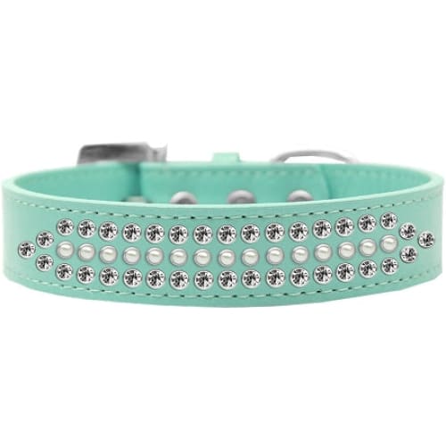 Ritz Pearl and Crystal Rim Set Dog Collars - Dog Collars