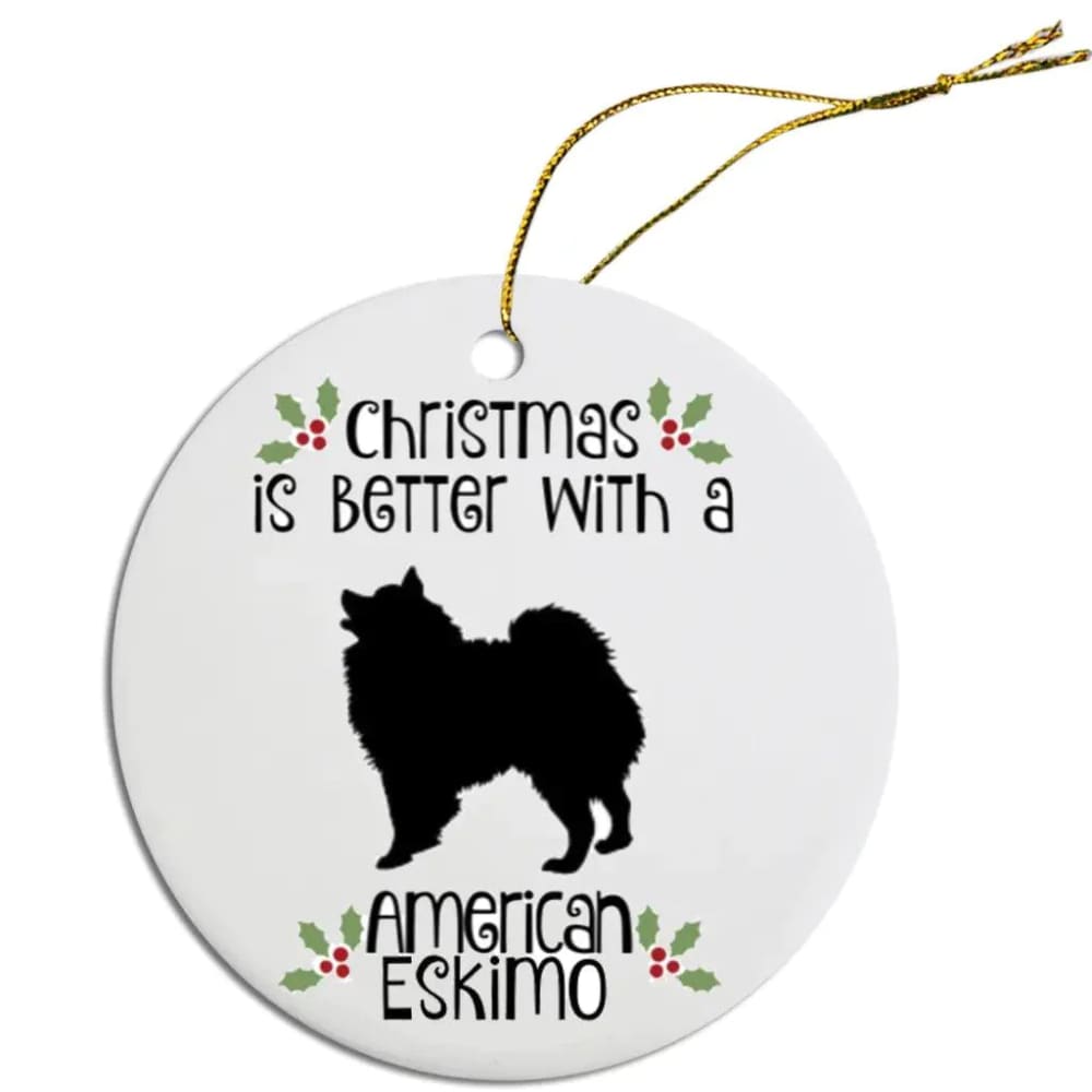 American Eskimo Christmas Ornament - Ornaments