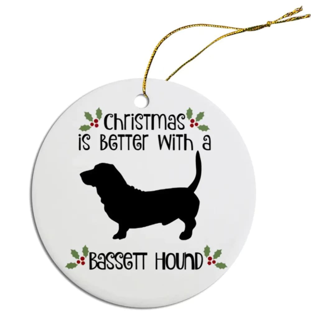 Bassett Hound Christmas Ornaments - Ornaments