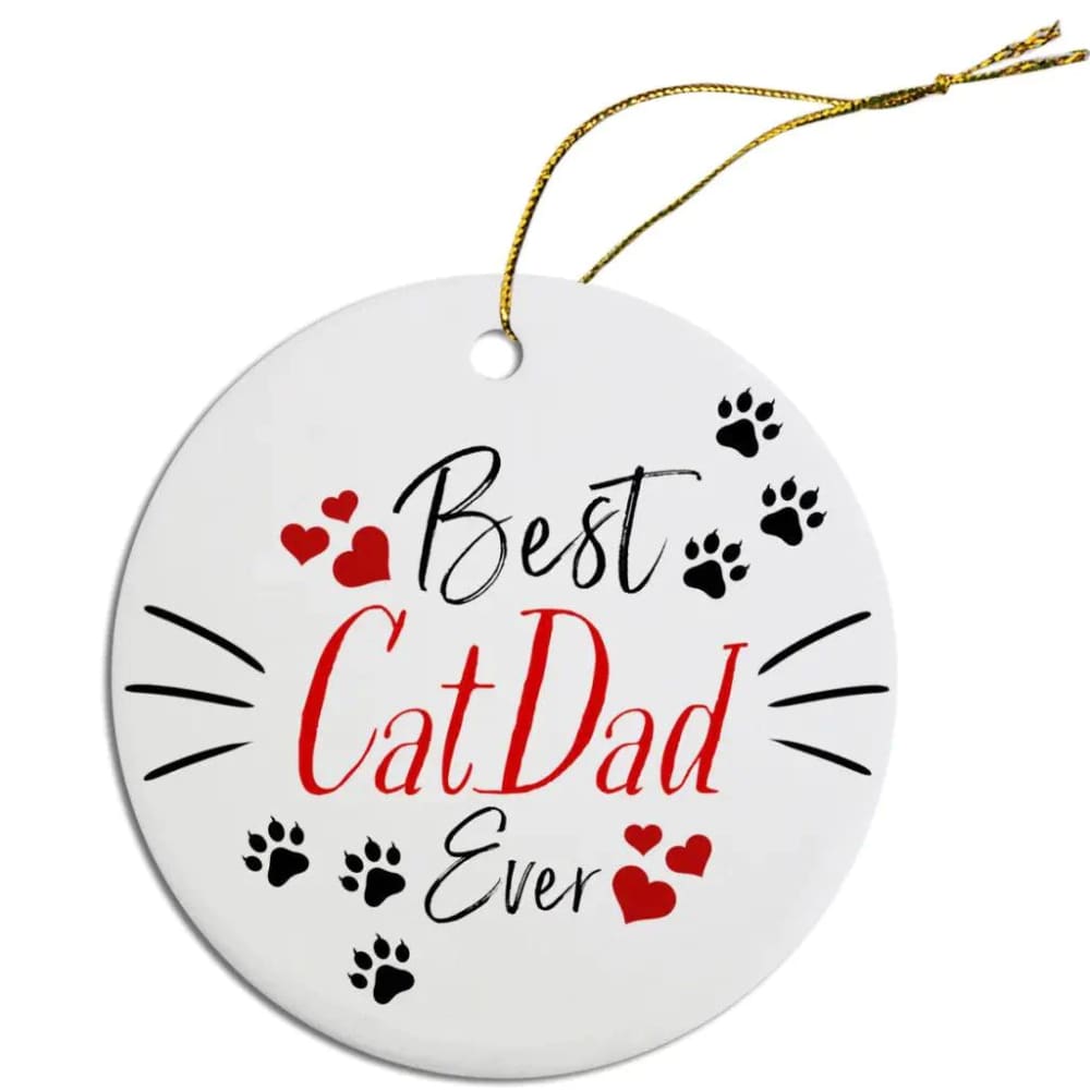 Best Cat Dad Christmas Ornament - Ornaments