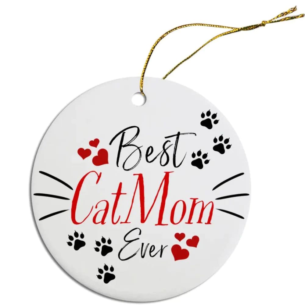 Best Cat Mom Christmas Ornament - Ornaments