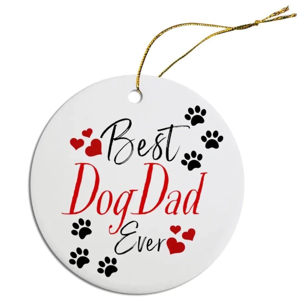 Best Dog Dad Christmas Ornament - Ornaments