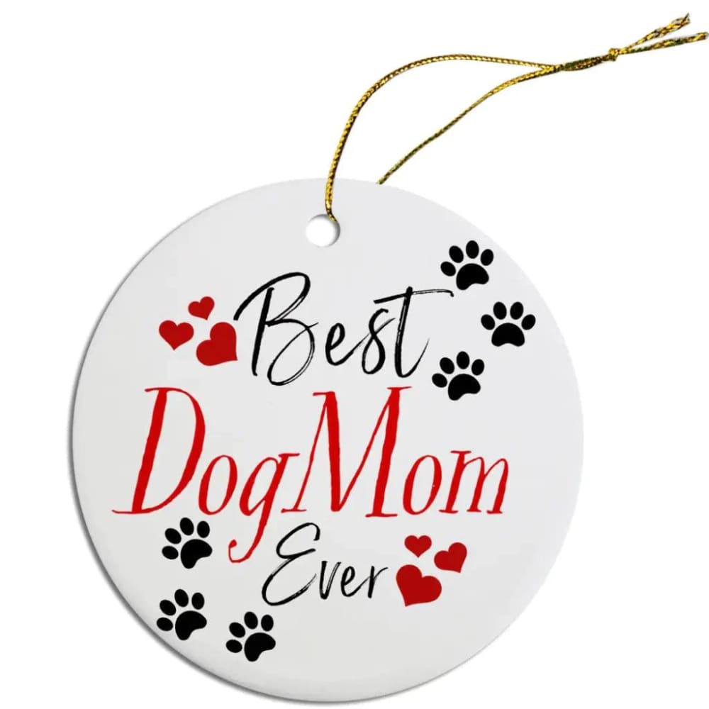 Best Dog Mom Christmas Ornament - Ornaments