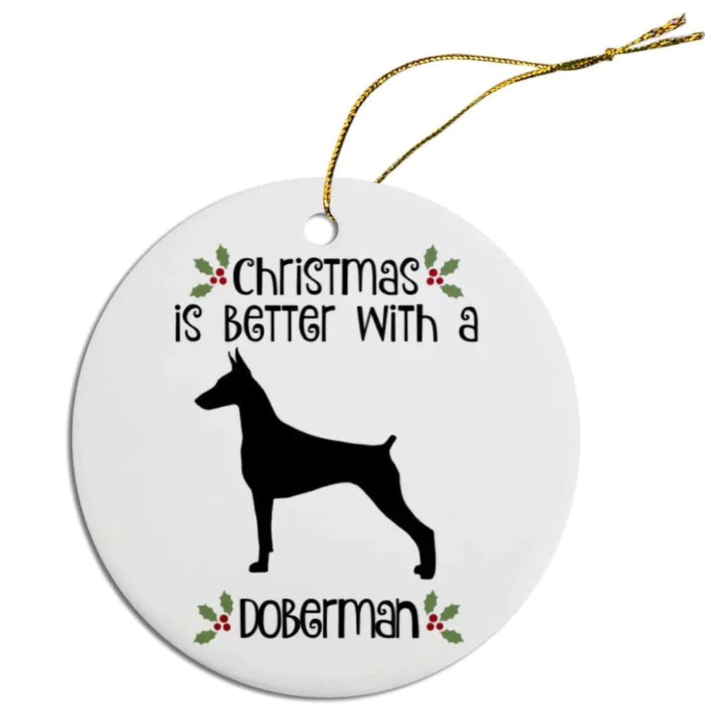 Doberman Christmas Ornaments - Ornaments