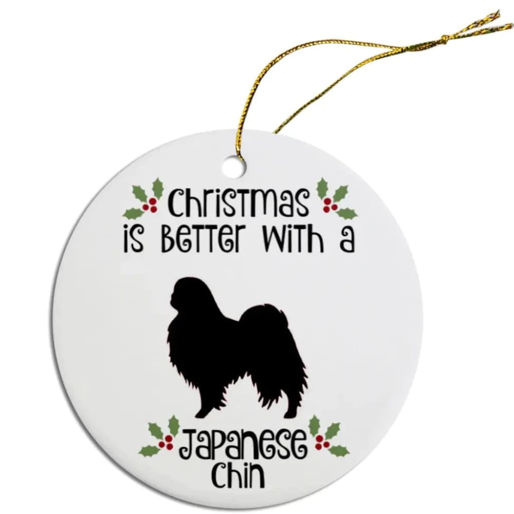 Japanese Chin Christmas Ornament - Ornaments