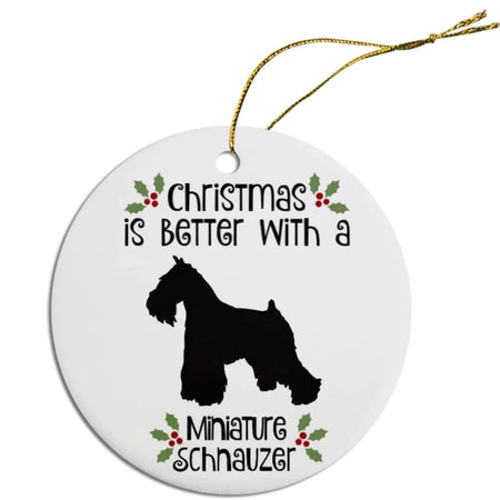 Miniature Schnauzer Christmas Ornaments - Ornaments