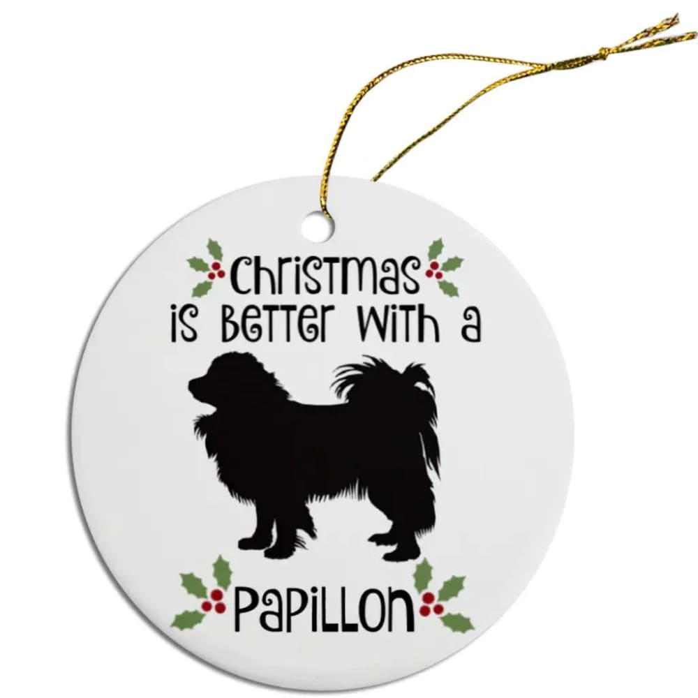 Papillon Christmas Ornaments - Ornaments