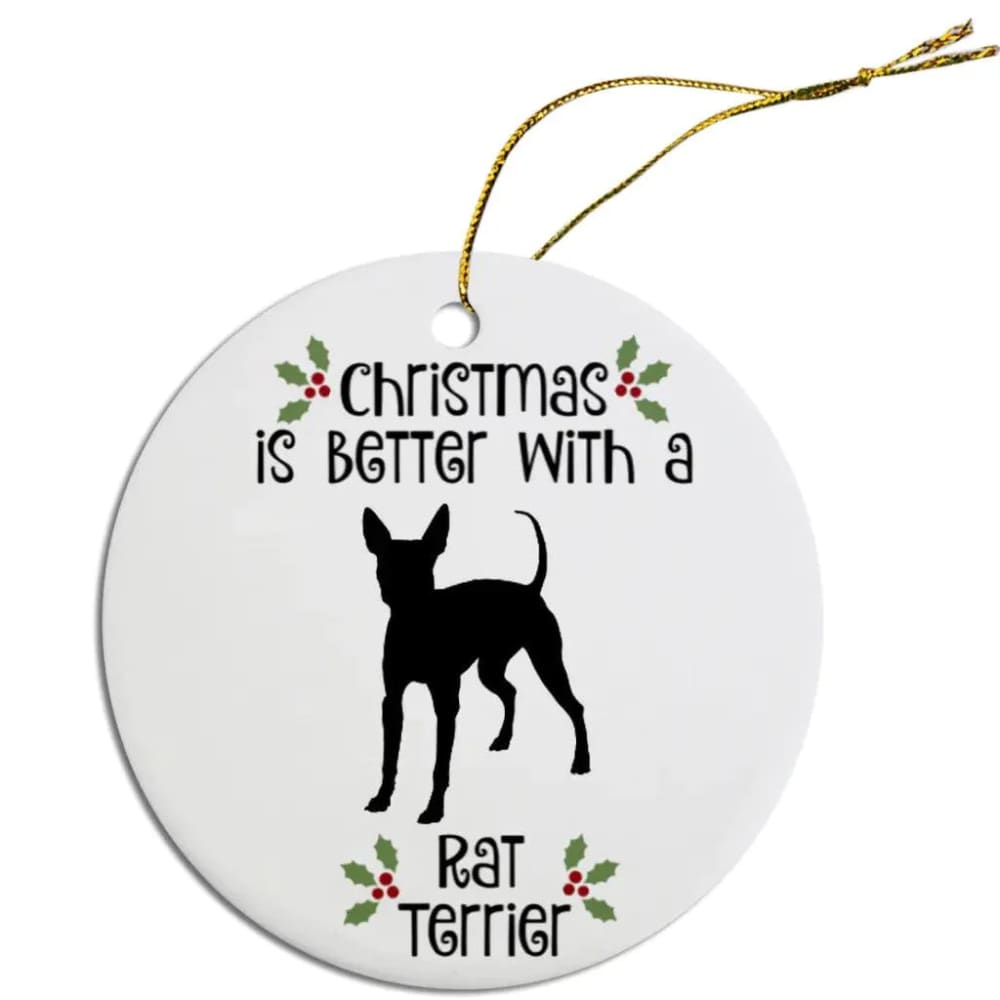 Rat Terrier Christmas Ornament - Ornaments