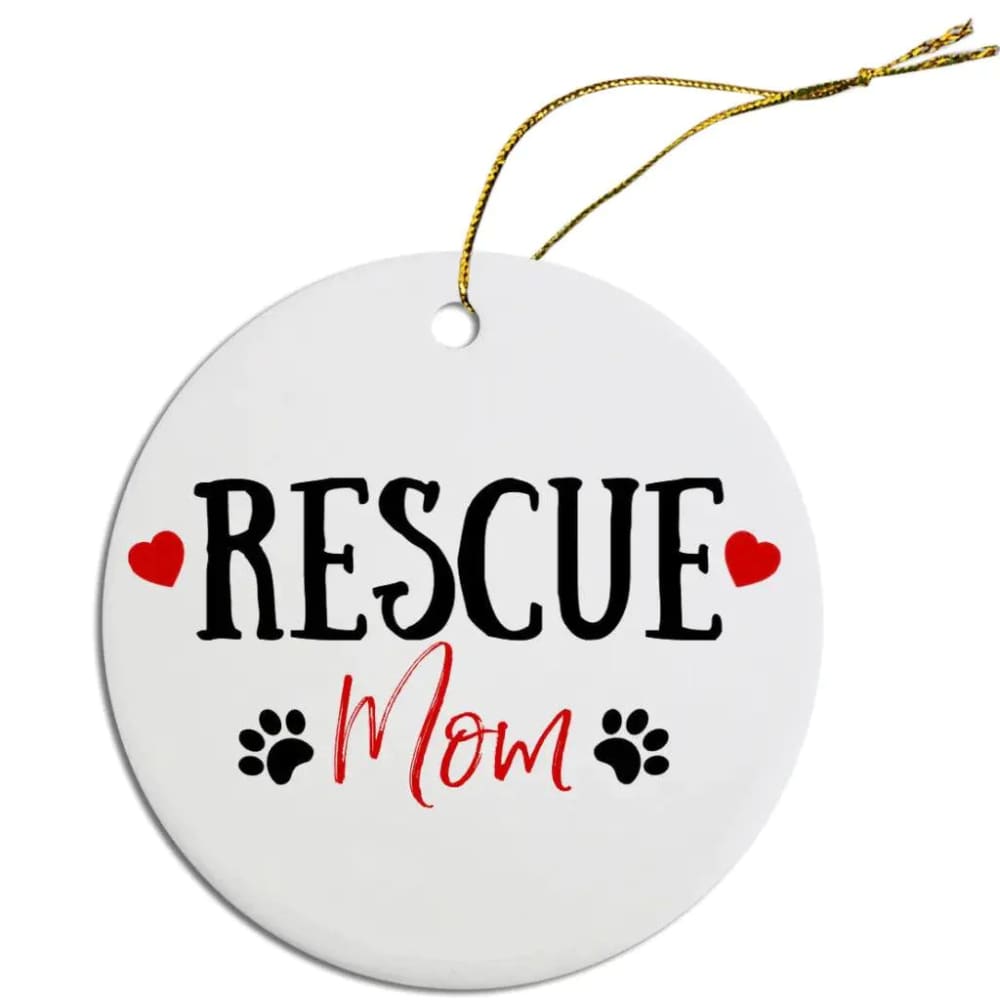 Rescue Mom Christmas Ornament - Ornaments