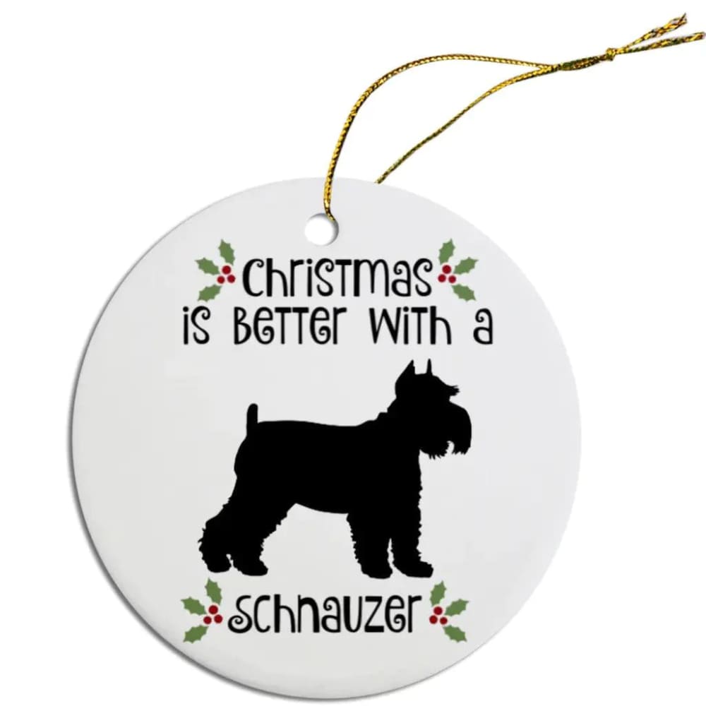 Schnauzer Christmas Ornaments - Ornaments