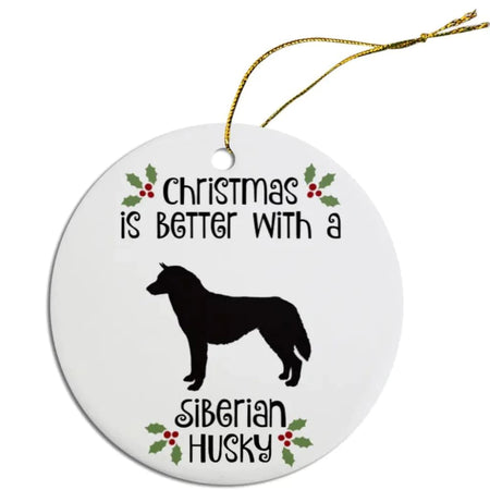 Siberian Husky Christmas Ornaments - Ornaments