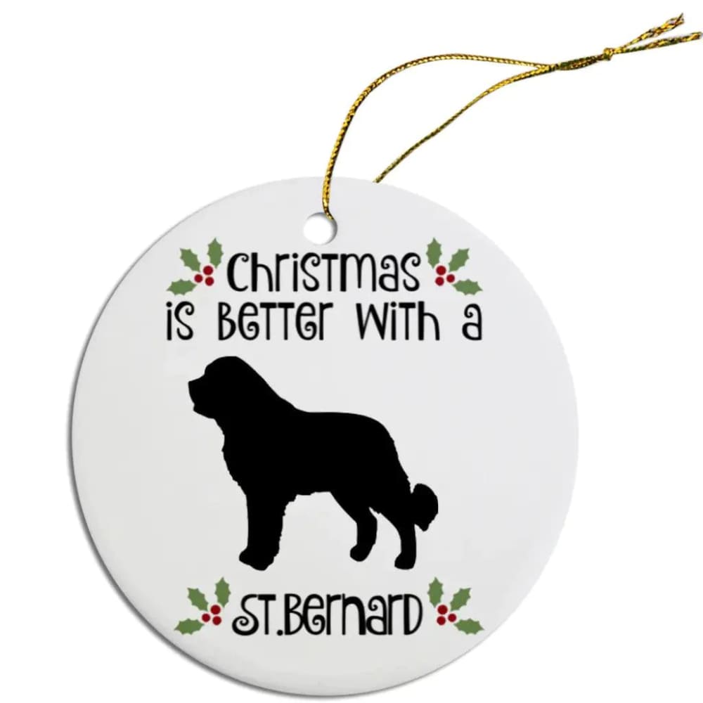 St. Bernard Christmas Ornaments - Ornaments