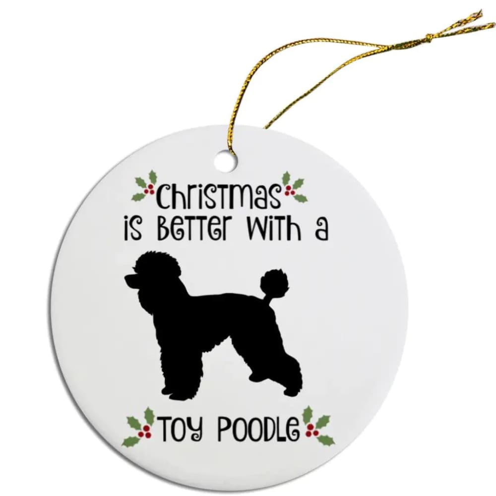 Toy Poodle Christmas Ornaments - Ornaments