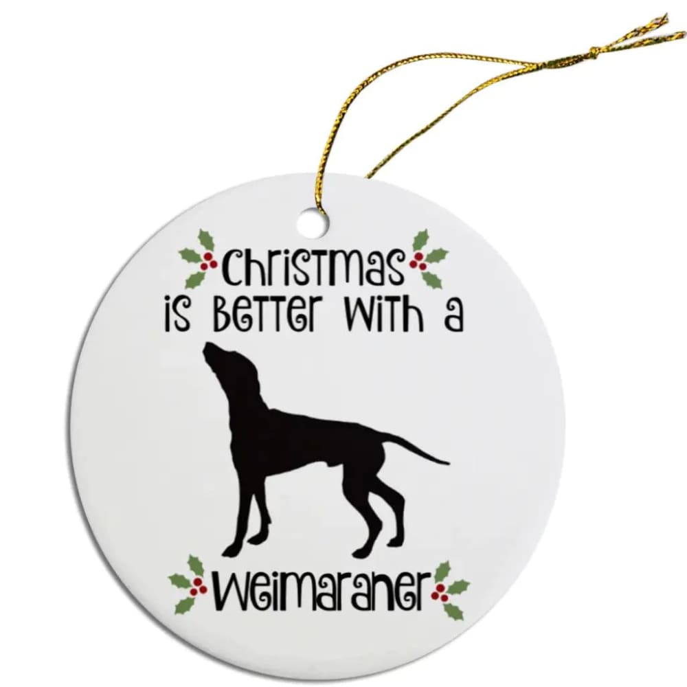 Weimaraner Christmas Ornaments - Ornaments