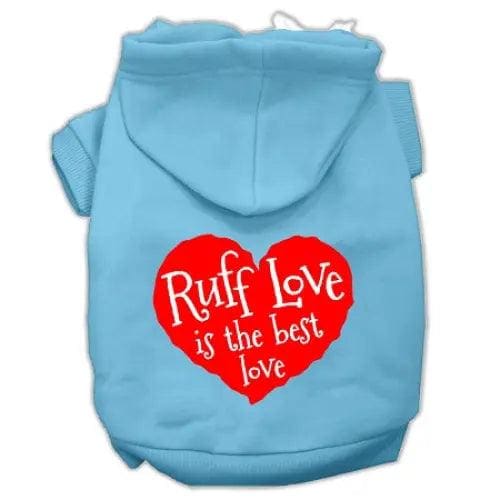 Ruff Love Screen Print Pet Hoodies - Screen Print Hoodies