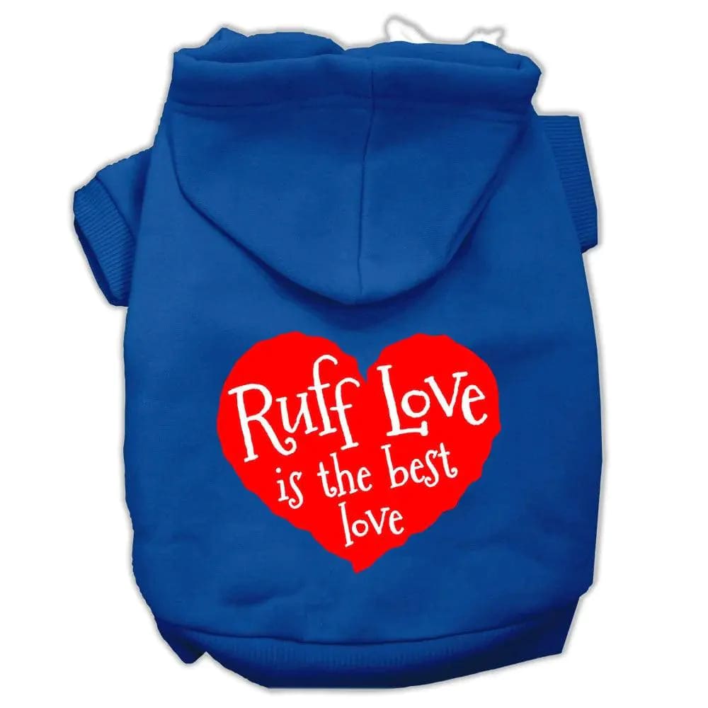 Ruff Love Screen Print Pet Hoodies - Screen Print Hoodies