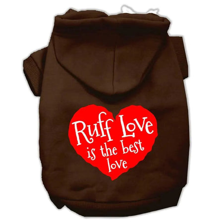 Ruff Love Screen Print Pet Hoodies - Screen Print Hoodies