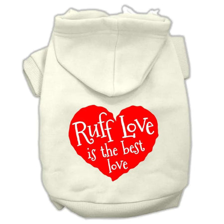 Ruff Love Screen Print Pet Hoodies - Screen Print Hoodies