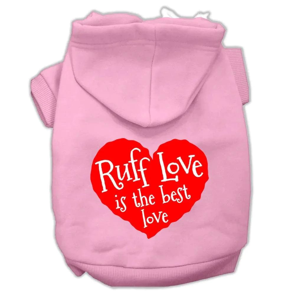 Ruff Love Screen Print Pet Hoodies - Screen Print Hoodies