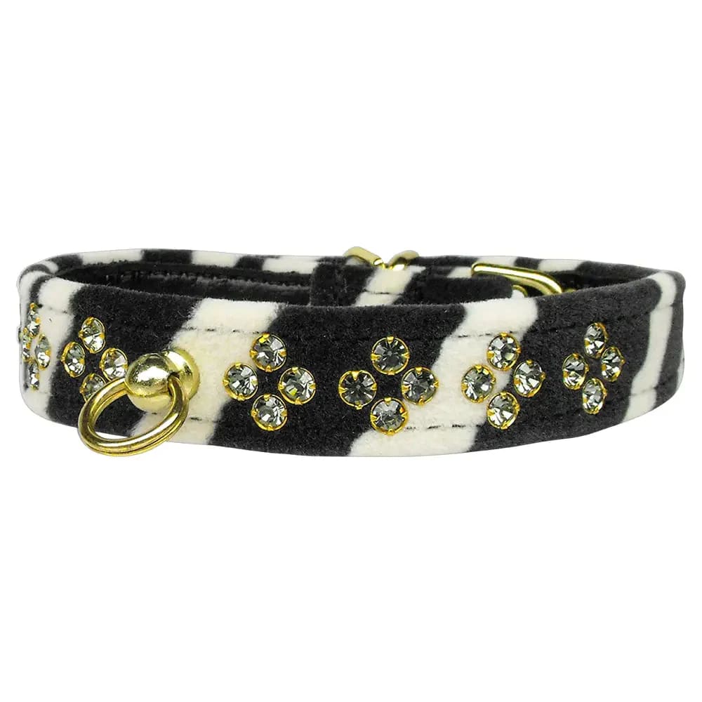 Sahara Animal Print Crystal Jewelry Set Dog Collar - Dog