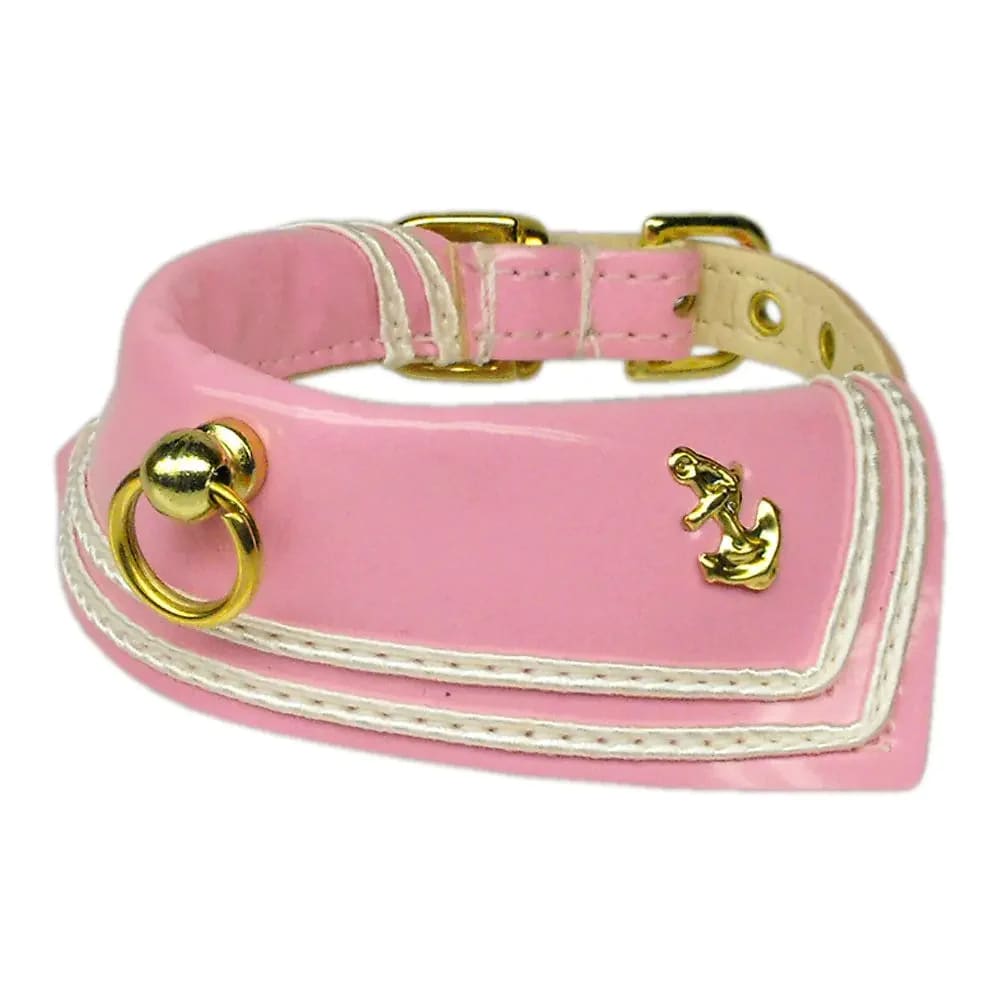 Sailor Patent Leather Dog Collar - Dog Collars - Patent