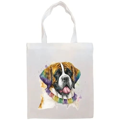 Saint Bernard Canvas Tote Bag - Saint Bernard