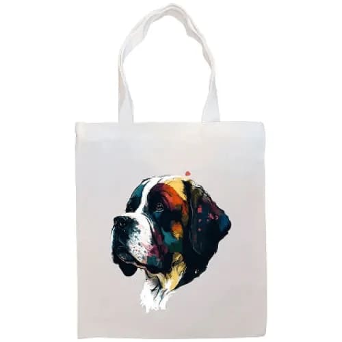 Saint Bernard Canvas Tote Bag - Saint Bernard