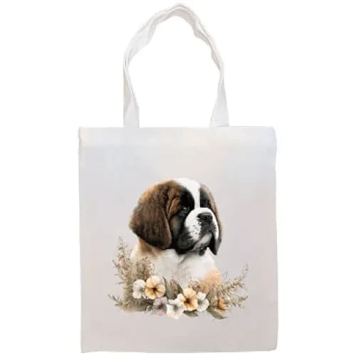 Saint Bernard Canvas Tote Bag - Saint Bernard