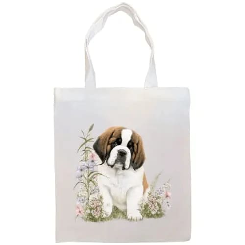 Saint Bernard Canvas Tote Bag - Saint Bernard