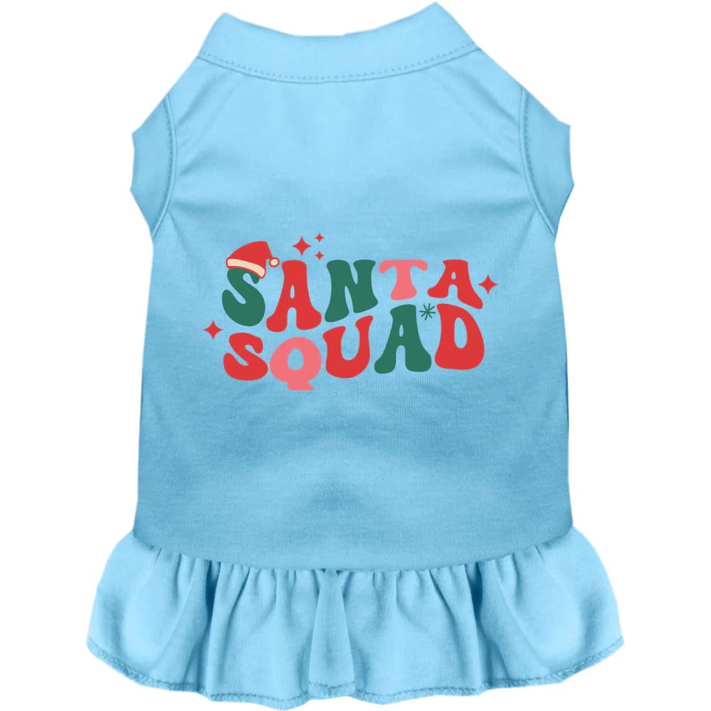 Santa Squad Pet Dress - Screen Print Dog Dresses