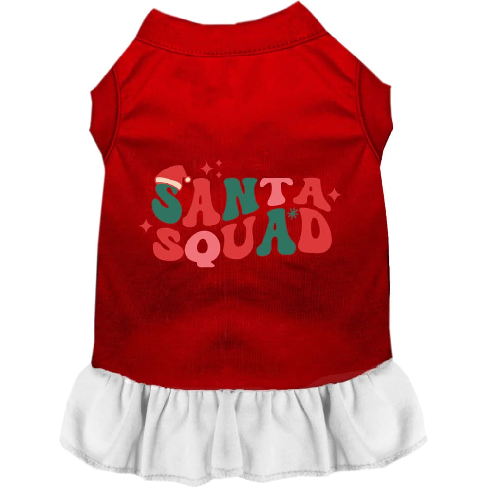 Santa Squad Pet Dress - Screen Print Dog Dresses