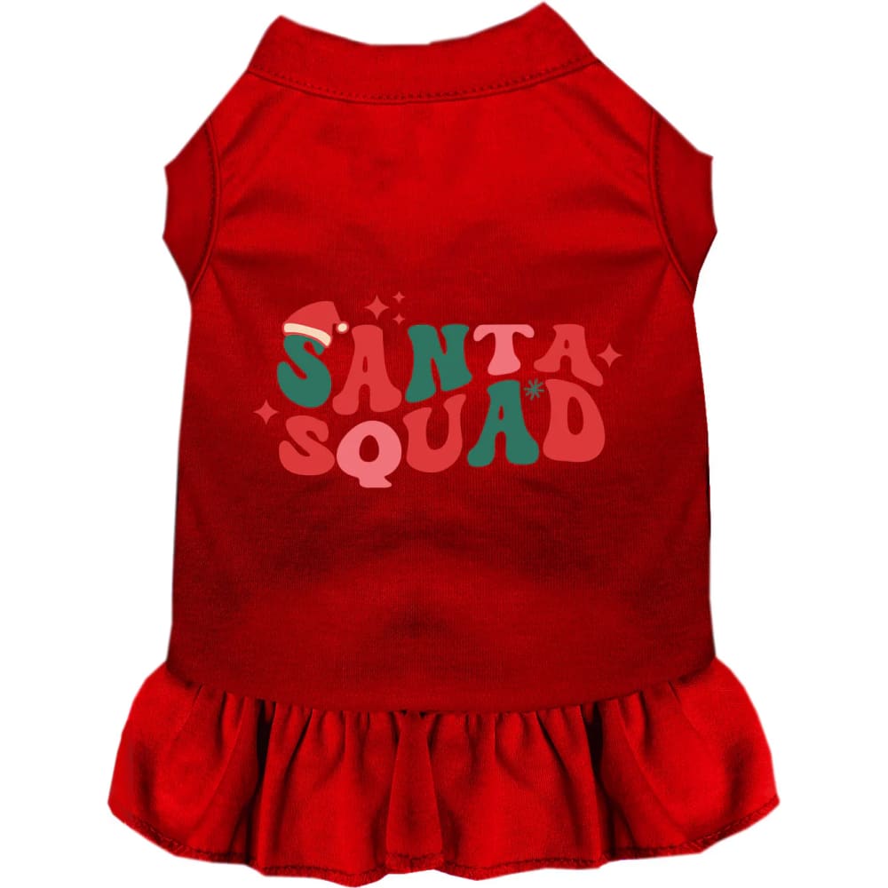 Santa Squad Pet Dress - Screen Print Dog Dresses