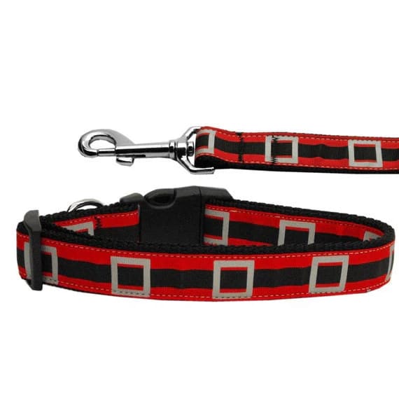 Santa’s Belt Dog Collars & Leashes - Christmas Collars