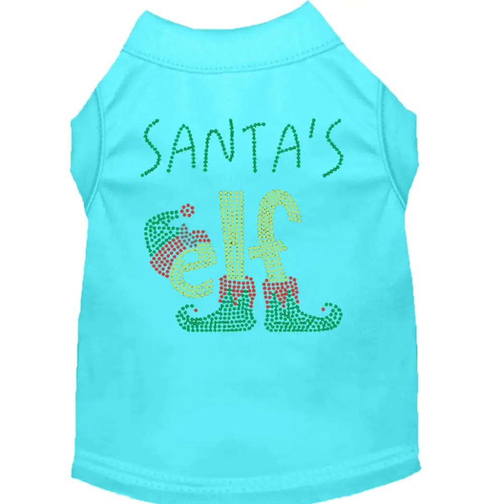 Santa’s Elf Rhinestone Pet Shirt - Screen Print Shirts