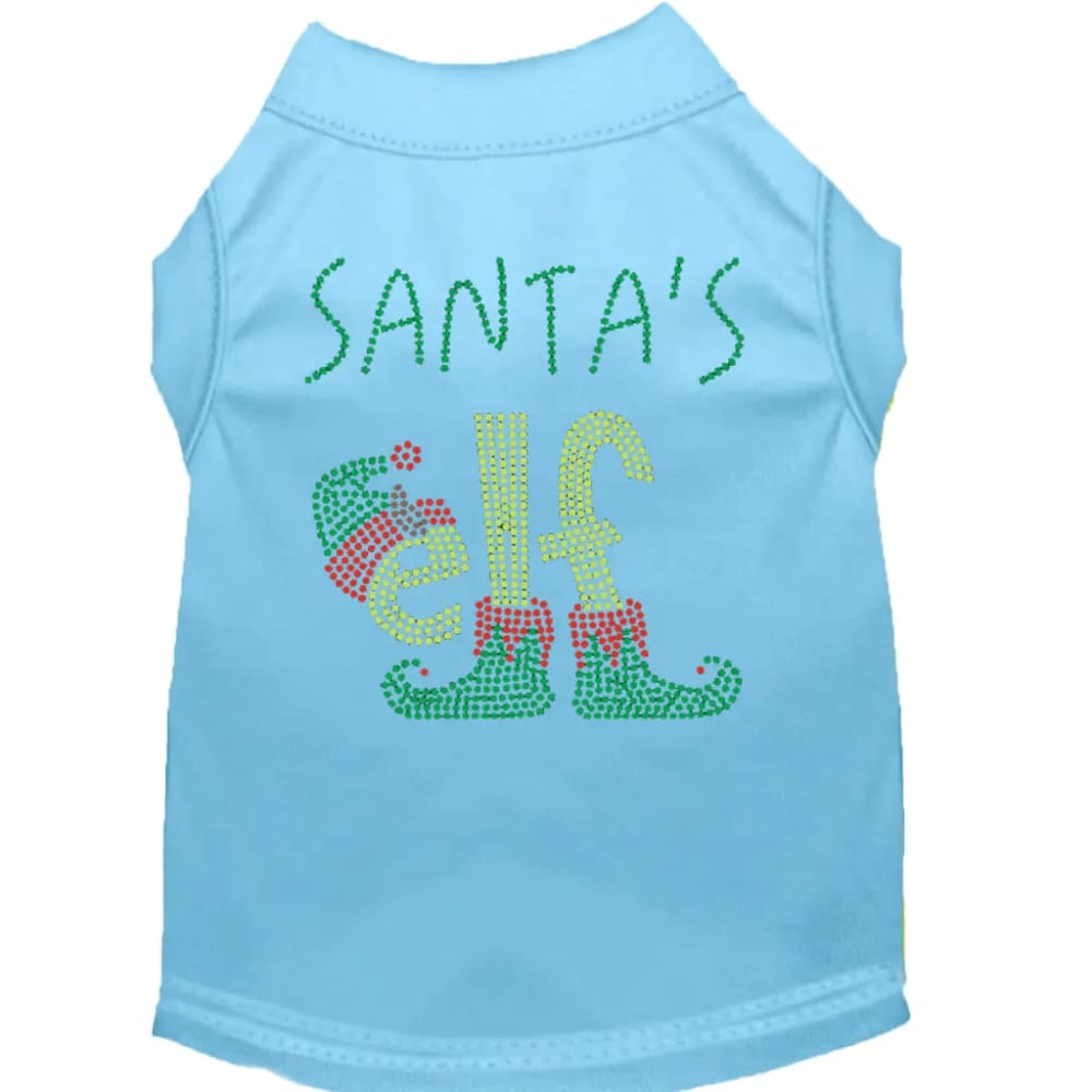 Santa’s Elf Rhinestone Pet Shirt - Screen Print Shirts