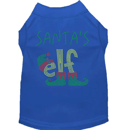 Santa’s Elf Rhinestone Pet Shirt - Screen Print Shirts