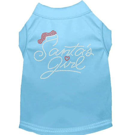 Santa’s Girl Rhinestone Pet Shirt - Screen Print Shirts