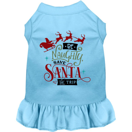 Save Santa the Trip Pet Dress - Screen Print Dog Dresses