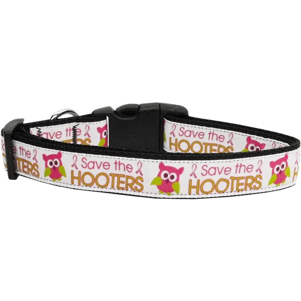 Save The Hooters Nylon Cat Collar - Cat Collars - Classic