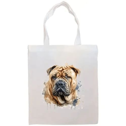 Shar-Pei Canvas Tote Bag - Tote Bag