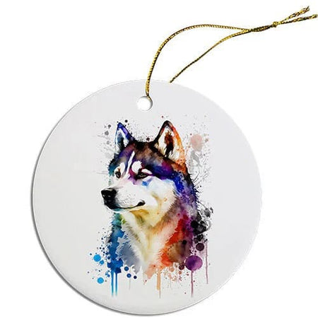 Siberian Husky Christmas Ornaments - Ornaments