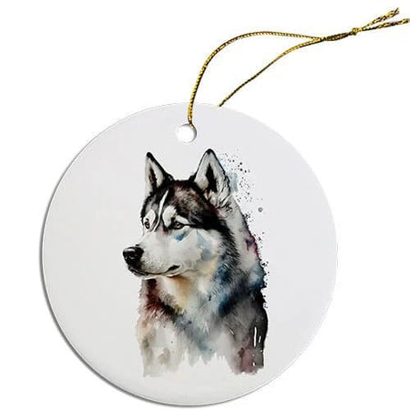 Siberian Husky Christmas Ornaments - Ornaments